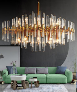 Modern Nordic Simple Style Chandelier Pendant Lamp Clear Color Crystal Glass God Home Decorative Hanging Lightings